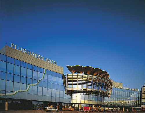 the picture shows Vienna International Airport